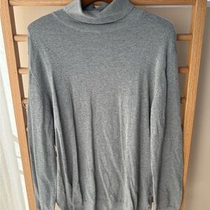 Gray Turtleneck Sweater for Men